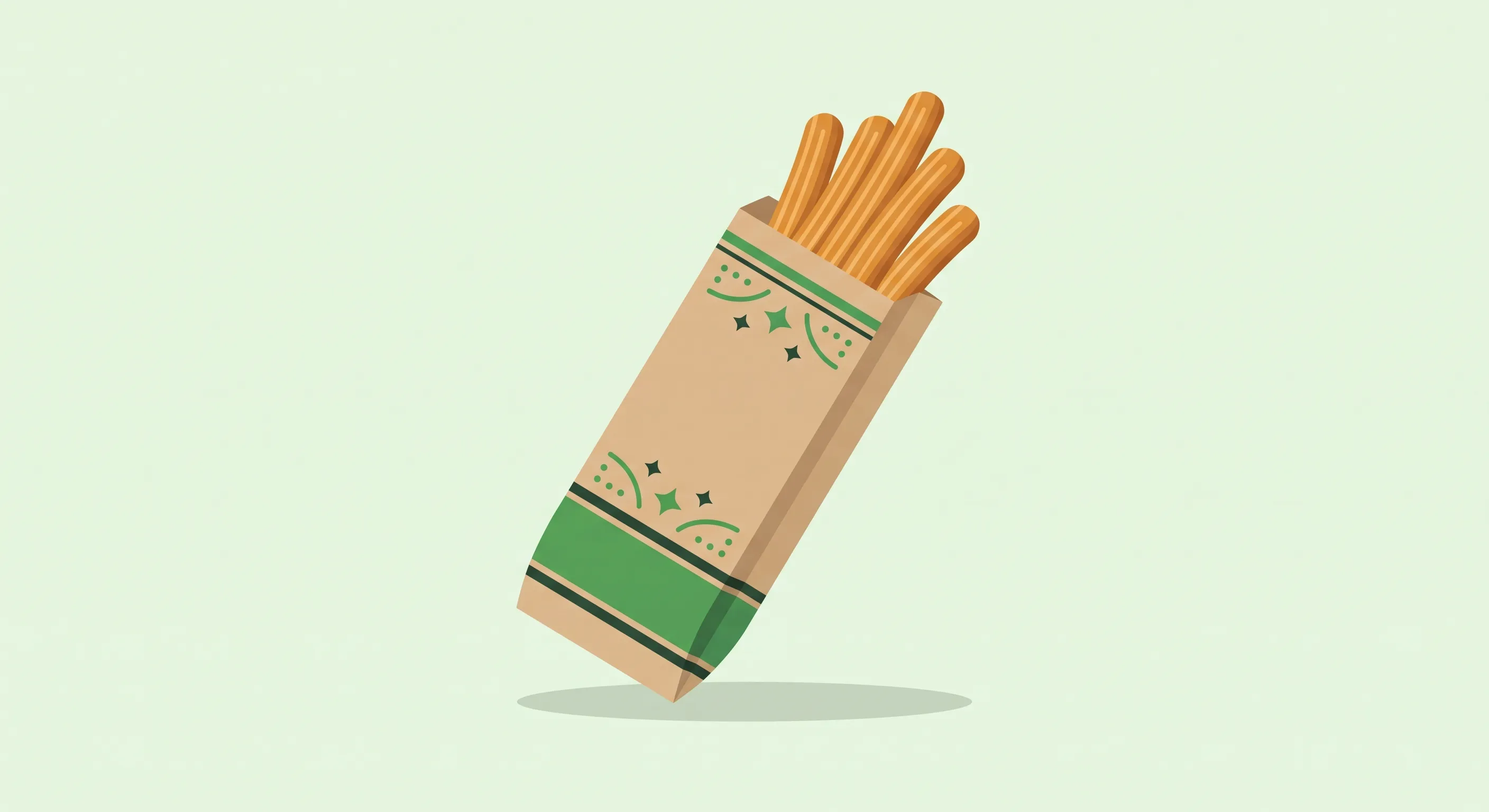 Bolsa de papel para churros
