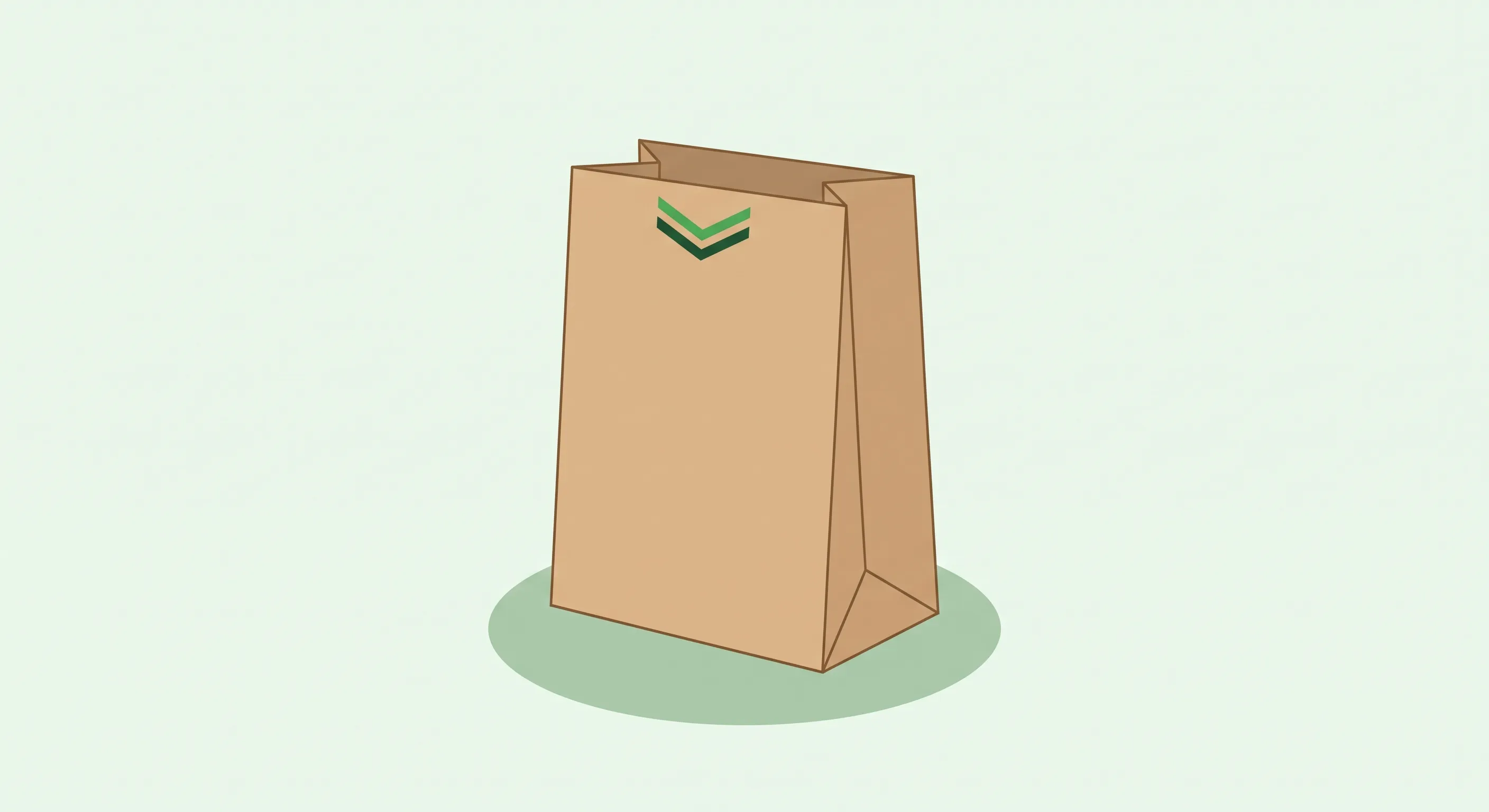 Bolsa de papel sin asas