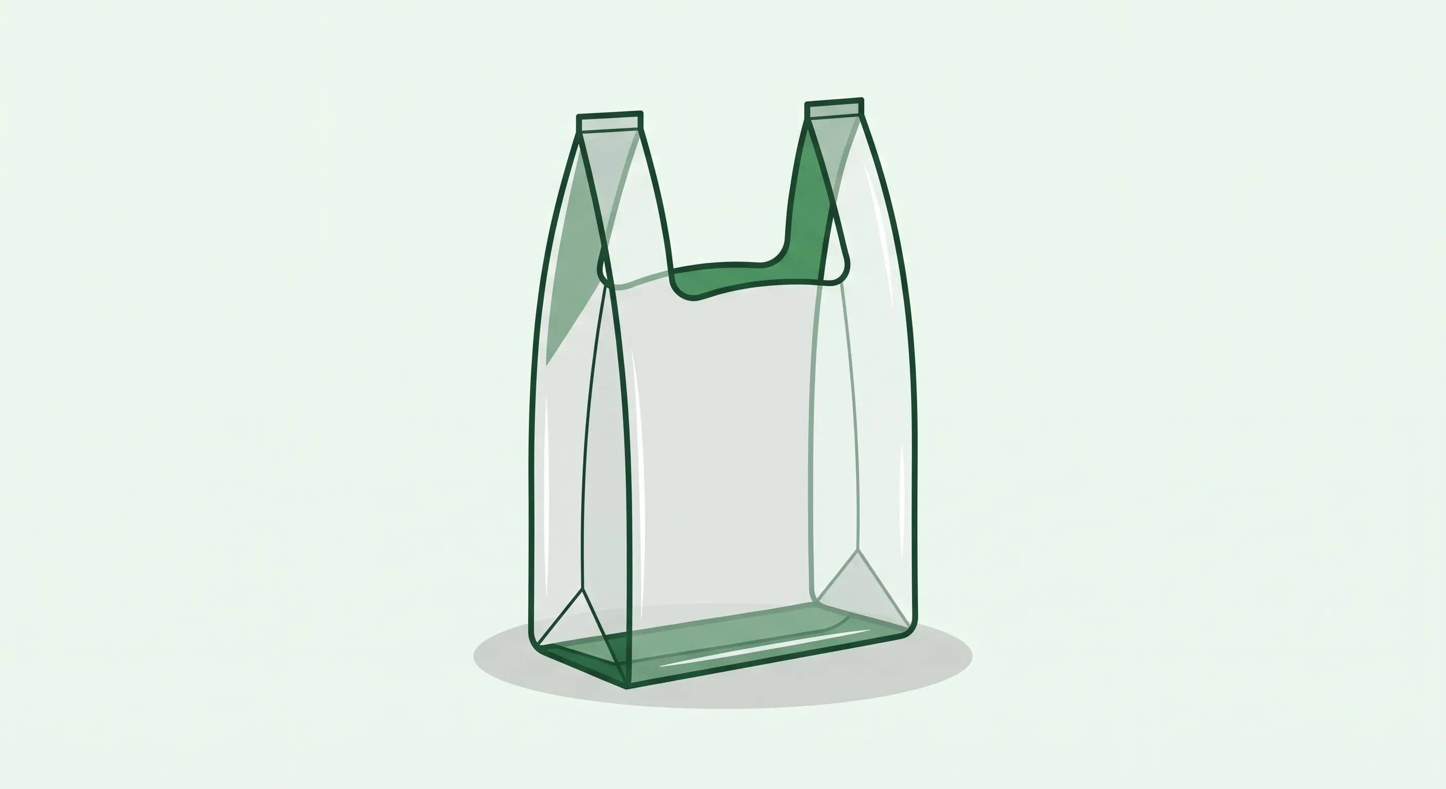 Bolsa de plástico camiseta con asa