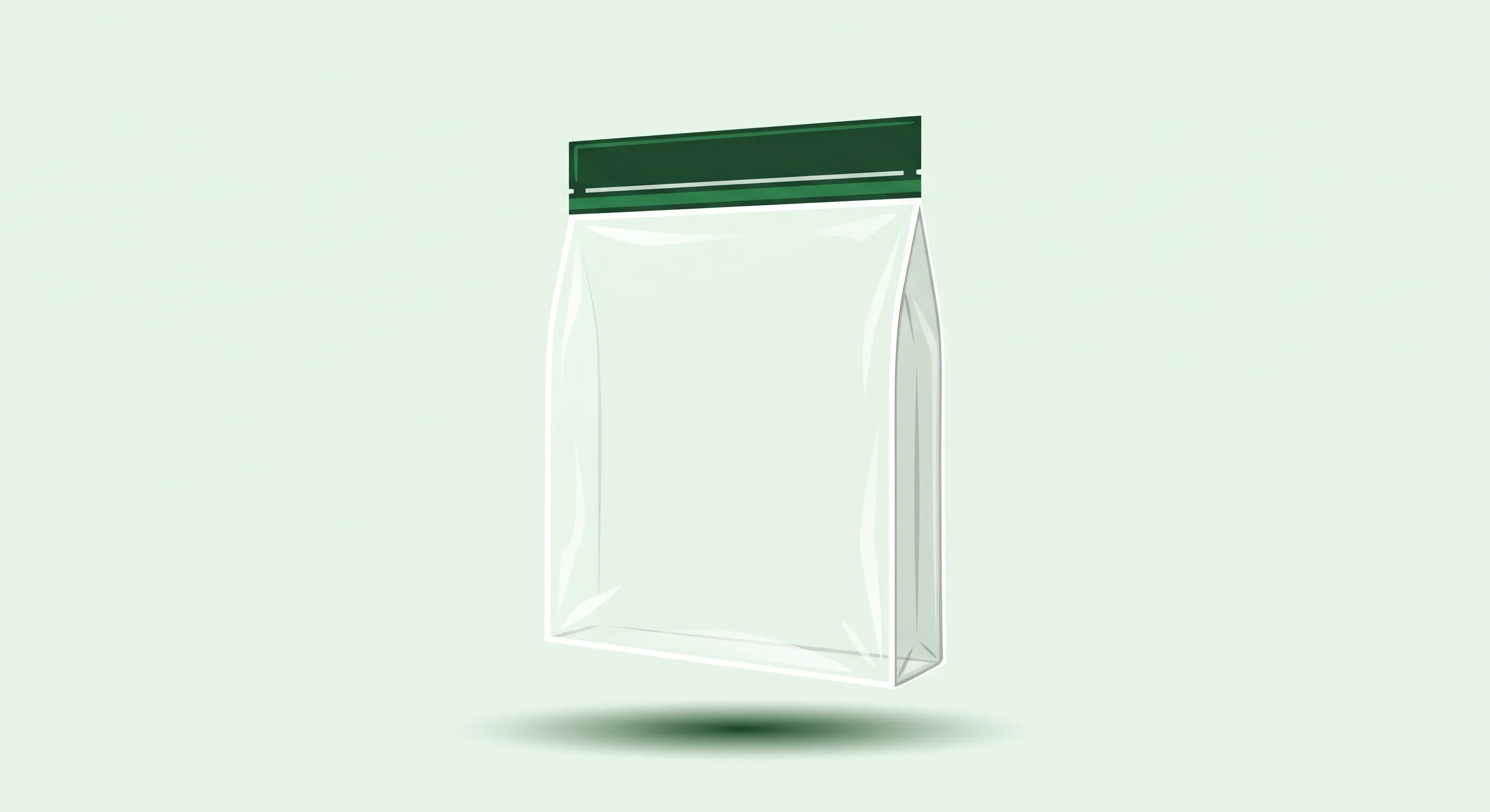 Bolsas de plástico sin asas transparentes