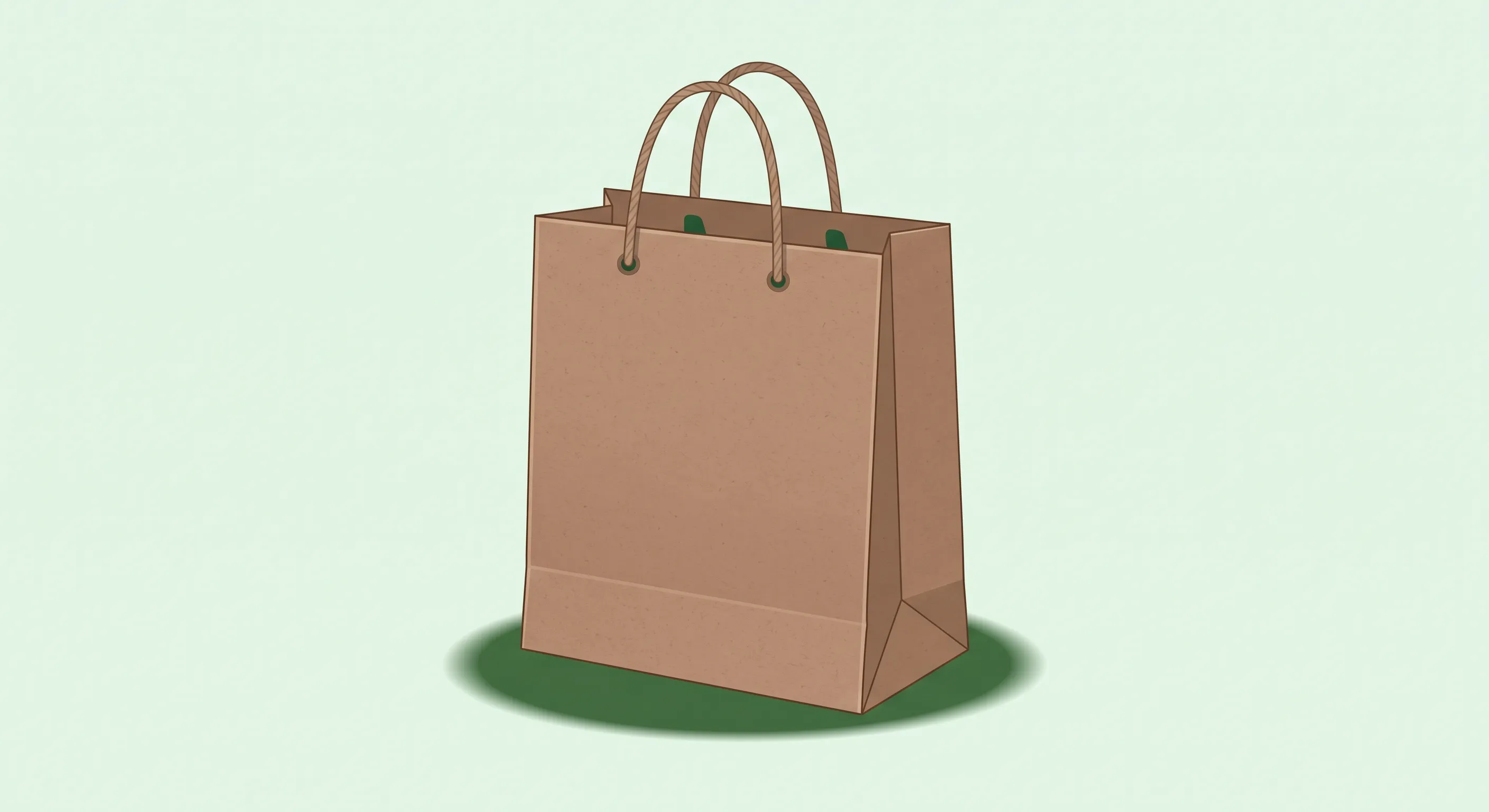 Bolsas de papel kraft marrón con asa