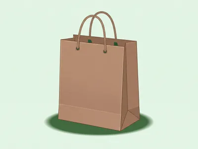 Bolsas de papel kraft marrón con asa