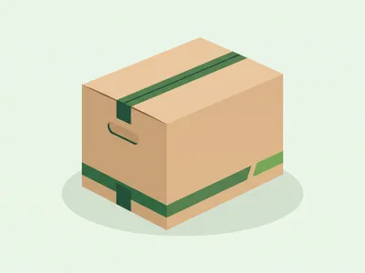 Cajas de cartón kraft apiladas, distintos tamaños