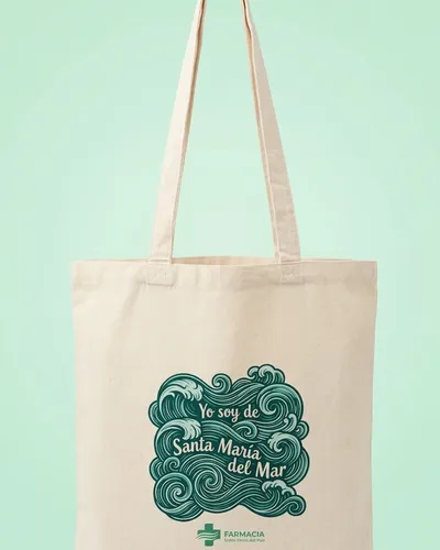 Bolsa de tela personalizada para Farmacia Santa María del Mar